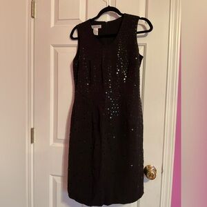 Alfani Black Sequin Mini Dress